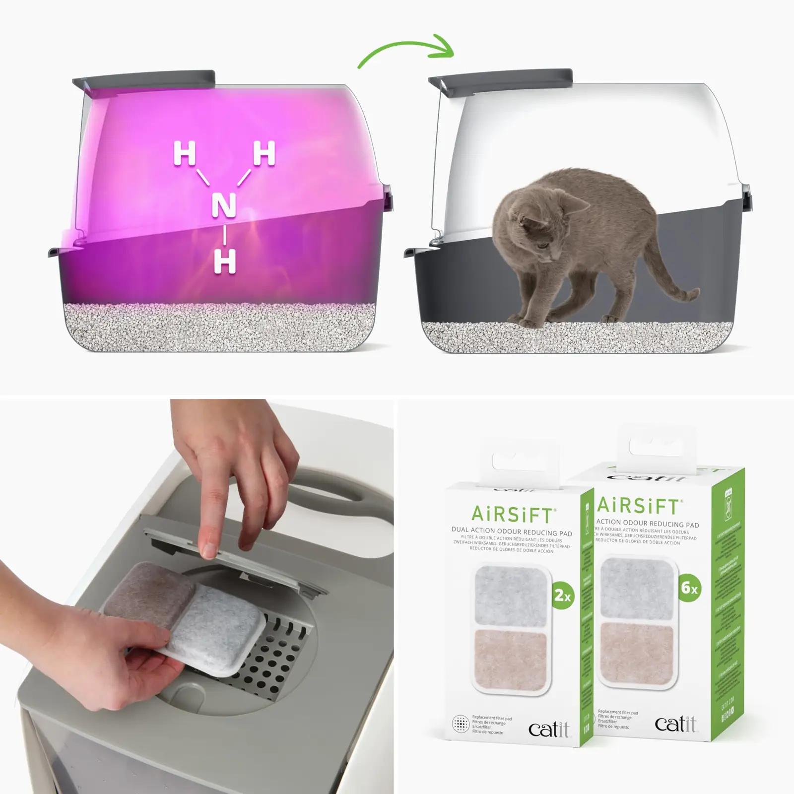 Plastikust kinnine liivakast Catit mudel 50702 ülevaade