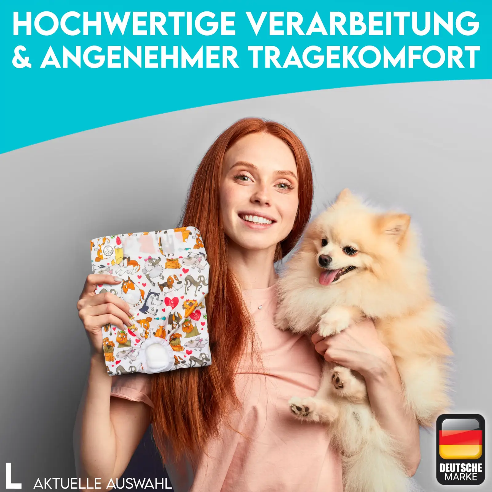 HUND IST KÖNIG Hundehöschen Läufigkeit L mähkmed pakend ja tarvikud 8