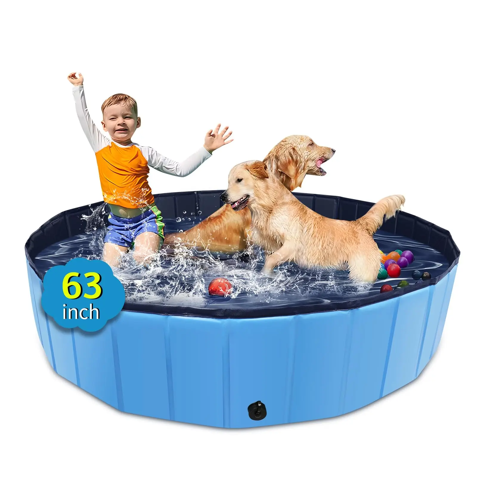 CACSPS volditav koerapool 160 cm eestvaates