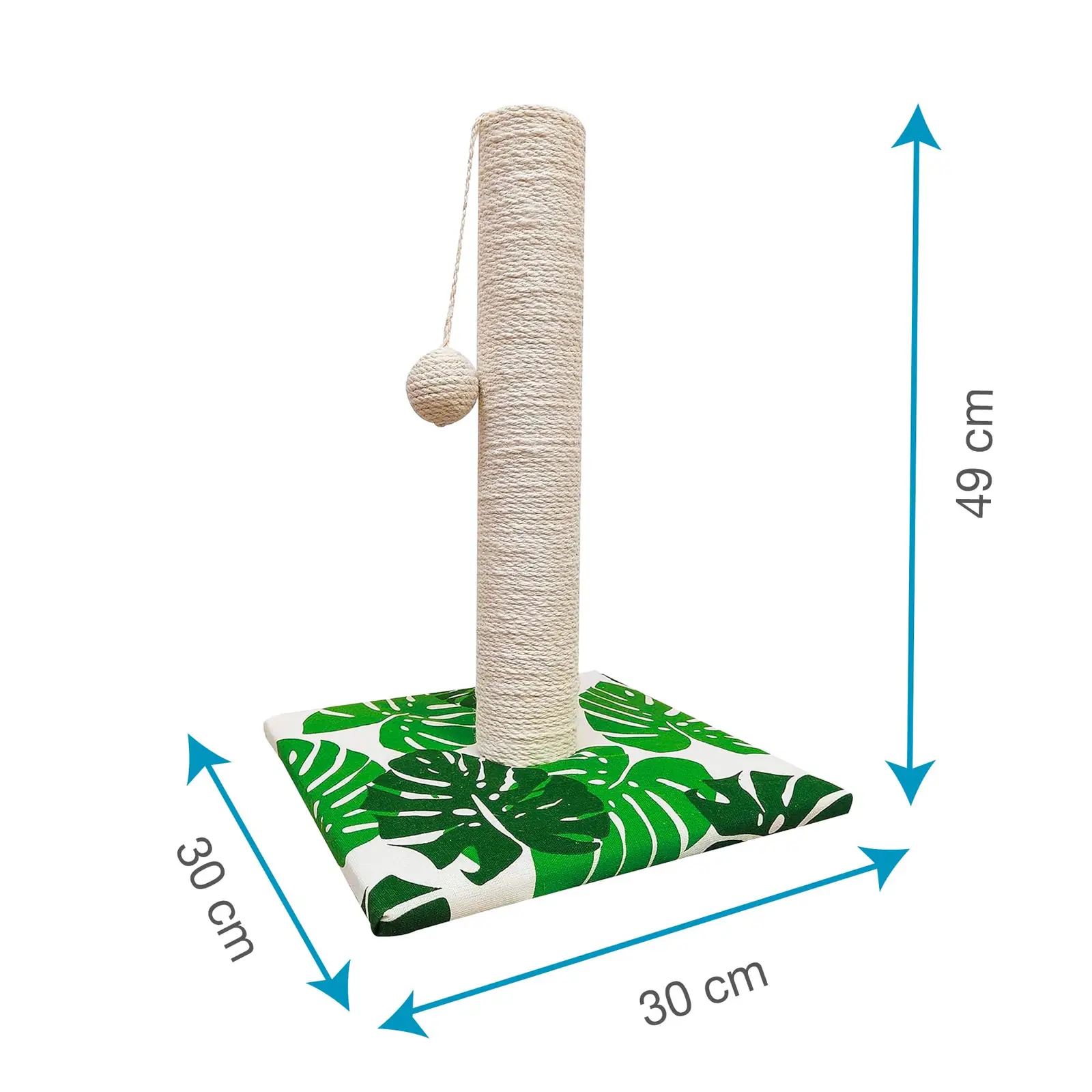 Kraapimispuu 42 cm koos matt ja mängupalliga