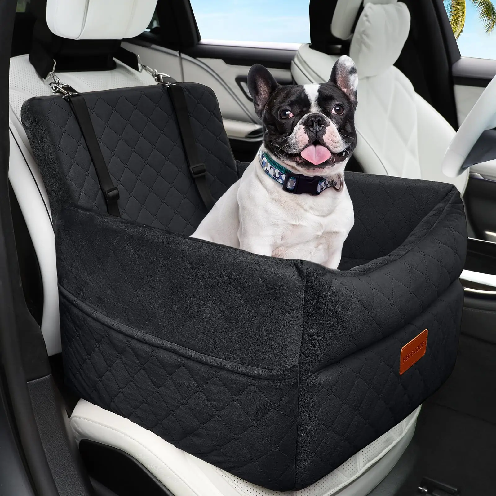 HEGGCOOE car seat-L eestvaade lühikarvalise kattega