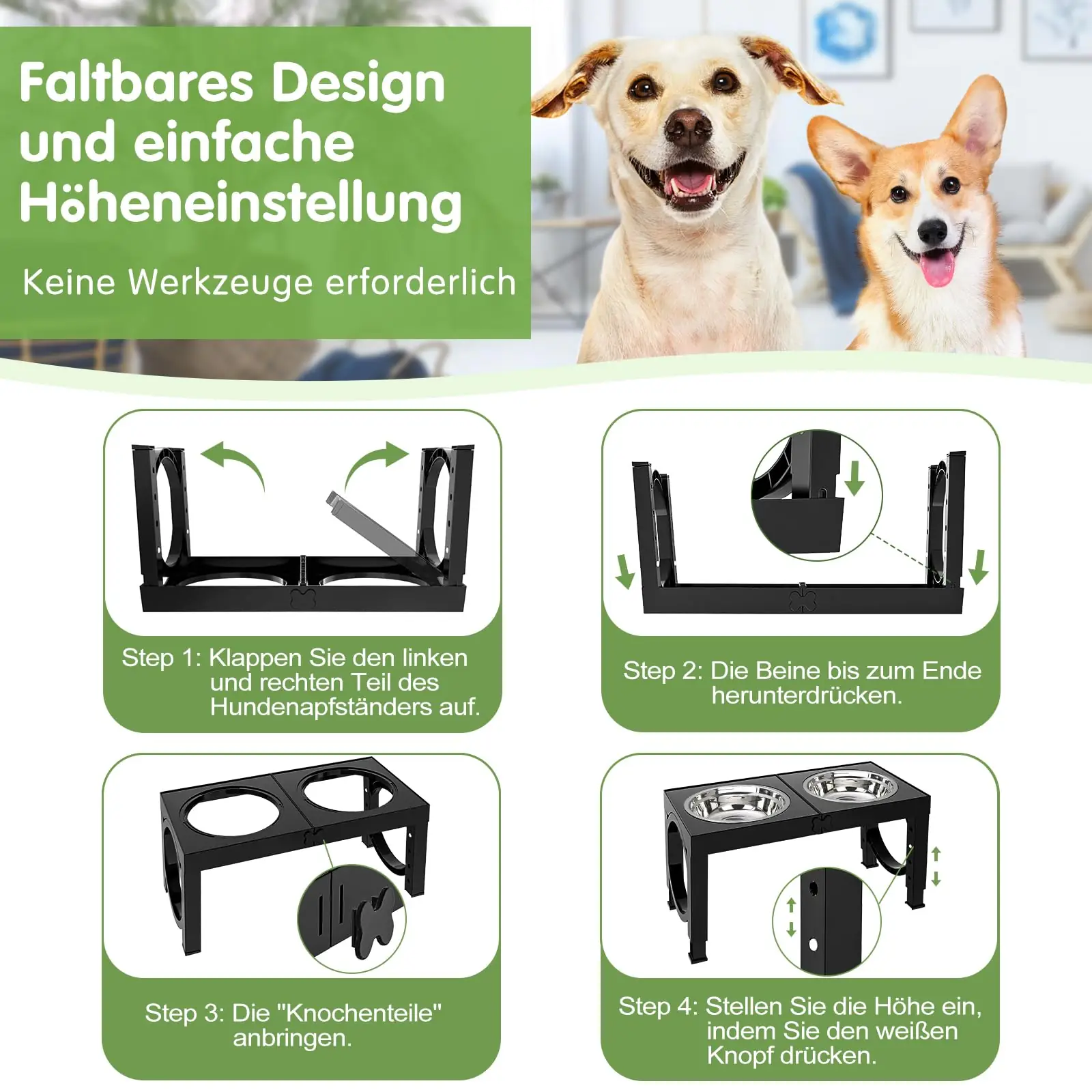 X XBEN Hundenapf-1 kausid pakend ja tarvikud 8