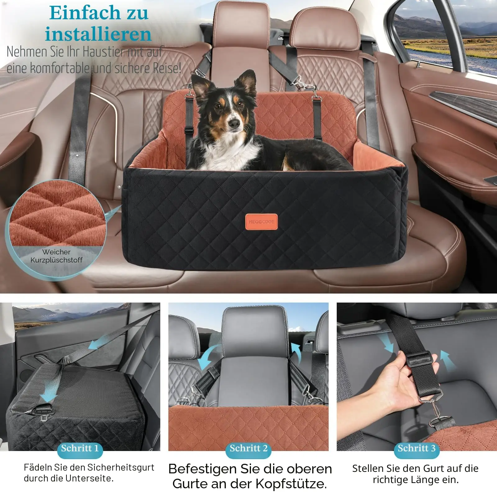 HEGGCOOE 75-SD-Car Seat koeraistmed ja autosõidutoolid toote esivaade 6