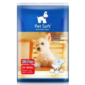 Pet Soft ühekordne XXS koeramähk eesvaade