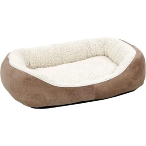 Fleece-kattega kassivoodi eesvaade mõõtudega 58×16×51 cm