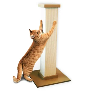 SmartCat kraapimispuur 3832 eestvaates puitkonstruktsiooniga