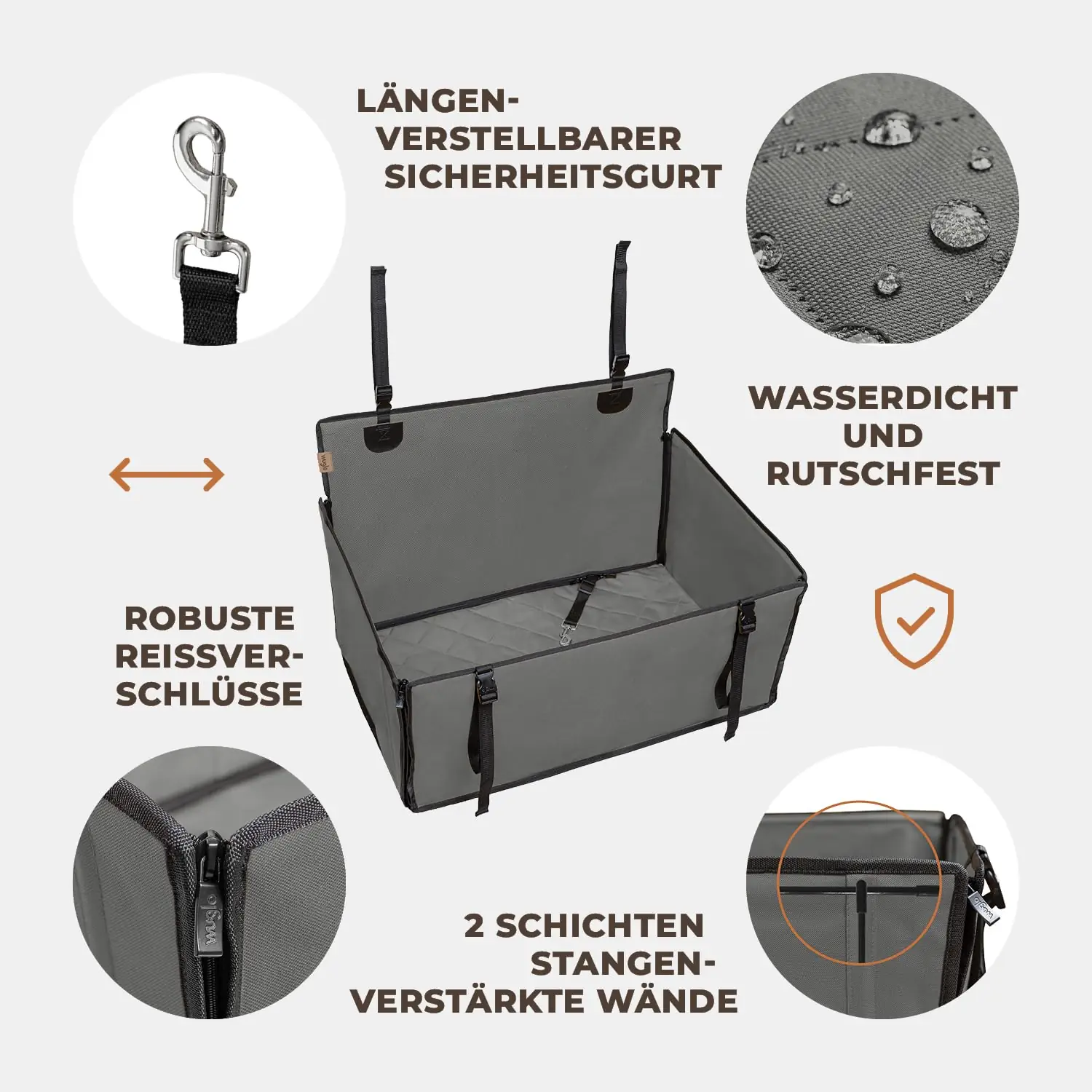 WUGLO PS-2G-L koerte autoistmed tagantvaade