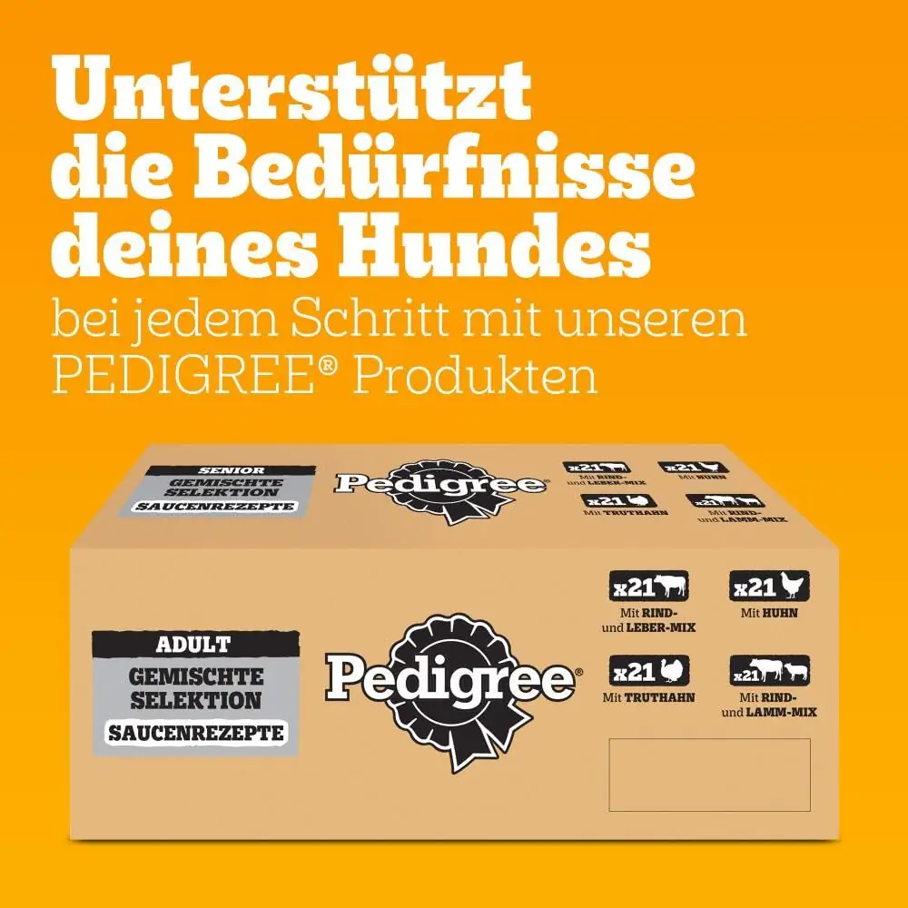 Pedigree Dogcare Adult märgtoit ja portsjonkotid detailne lähivaade 7