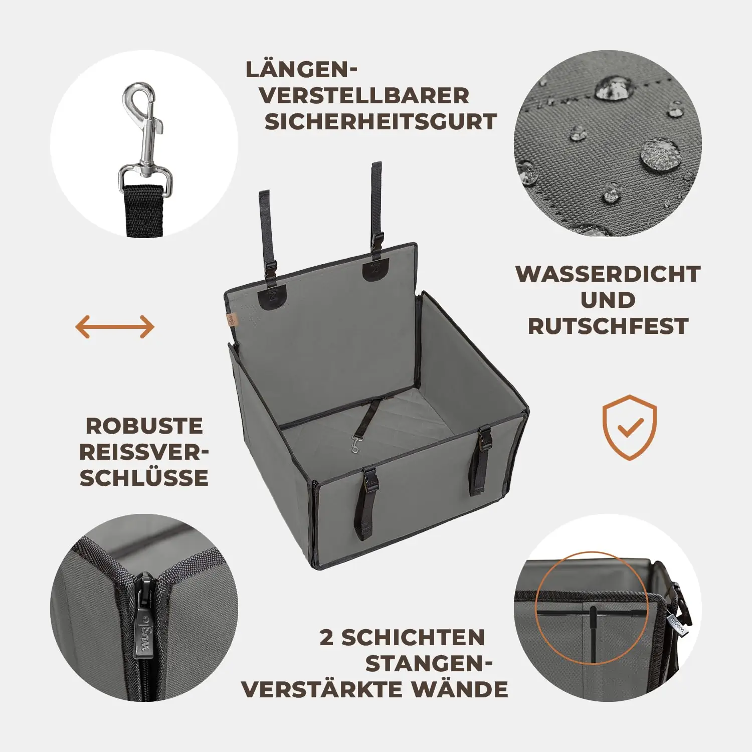WUGLO PS-2G-M koerte ja autoistmed tagantvaade