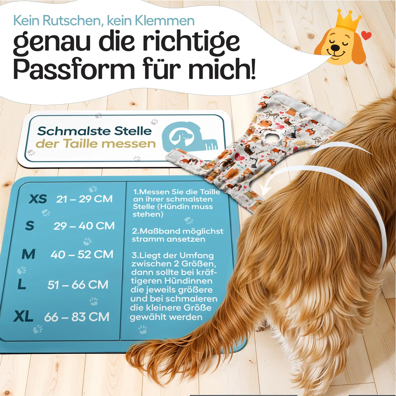 HUND IST KÖNIG Läufigkeitshose M mähkmed tagantvaade