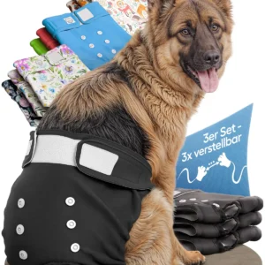 HUND IST KÖNIG koera mähkmed L esivaade must