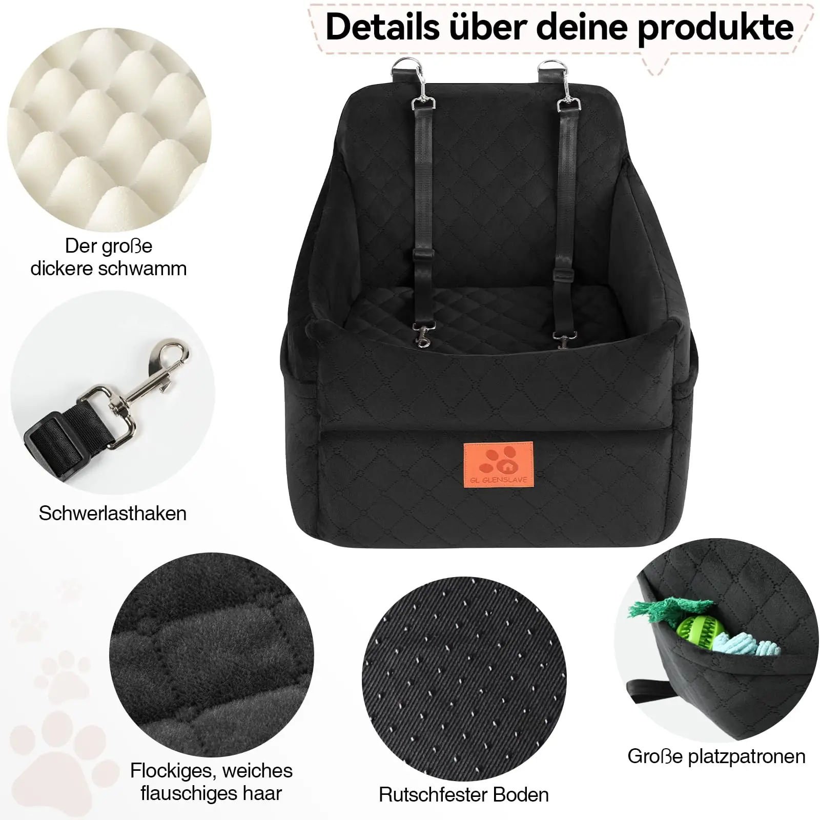 GL GLENSLAVE S05 koera- ja autoistmed tagantvaade