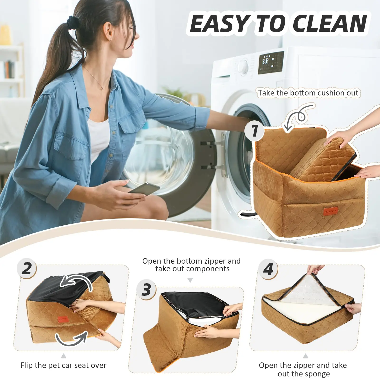 HEGGCOOE car seat koera- ja autosidemed toote esivaade 6