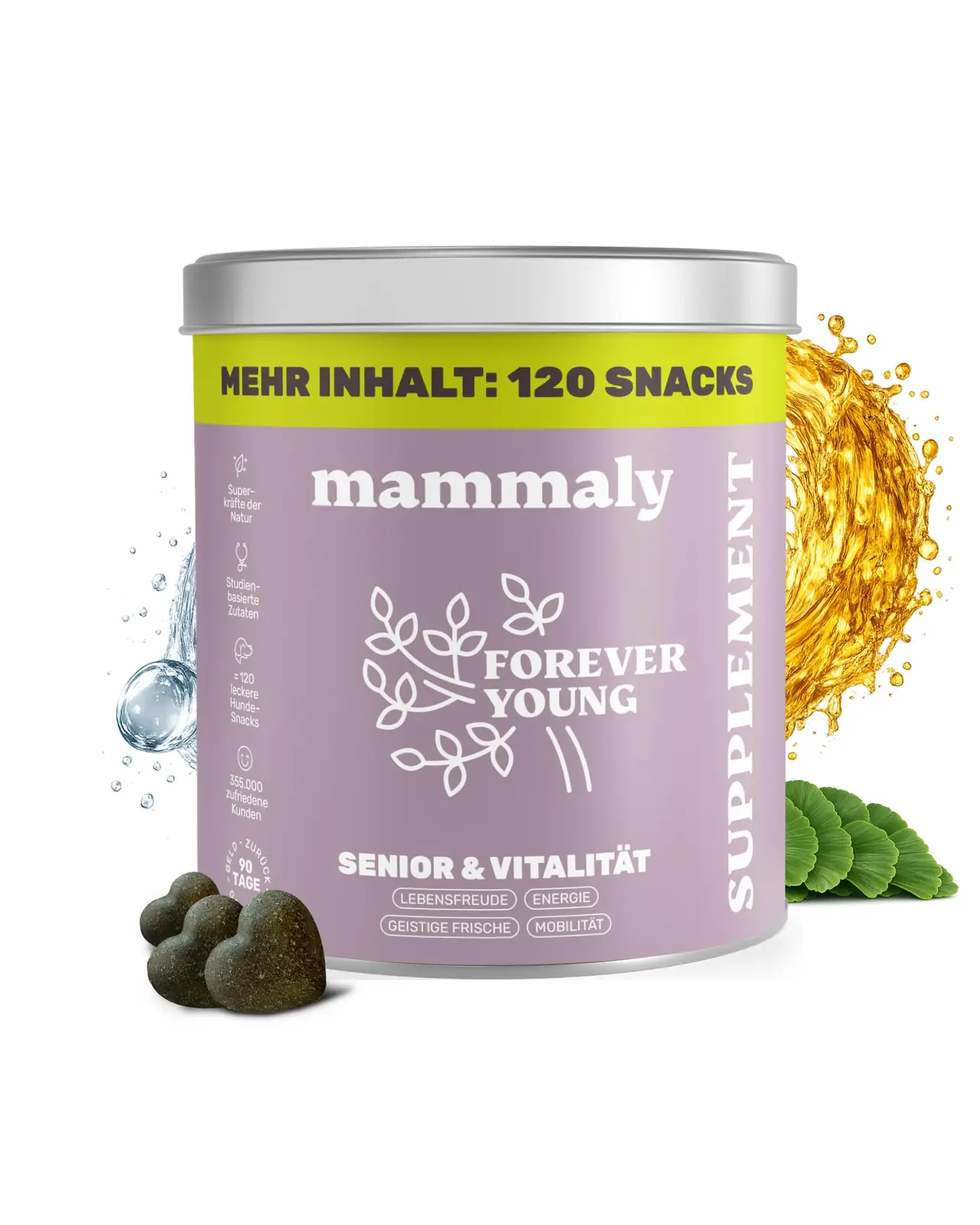 mammaly pehmed südamekujulised koerasnäkid 350 g pakend