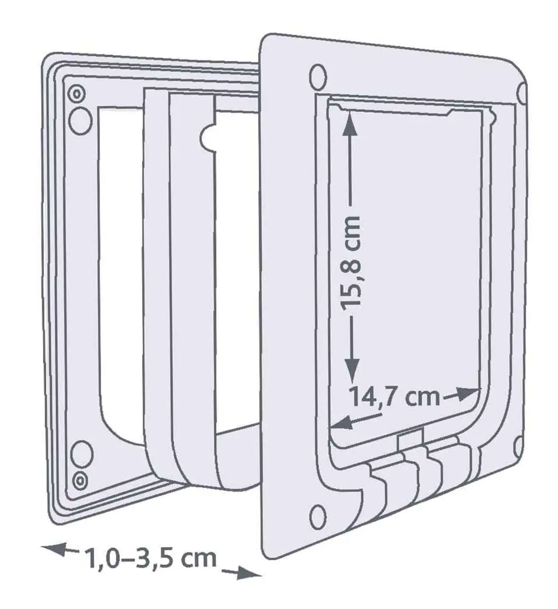 Pakendatud üksus Trixie kassikäik ja pakendi maht 6415 cm³