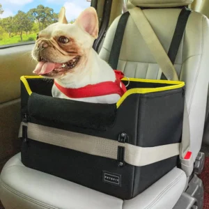 Petsfit koeraisa autosse S eestvaade fleece-kattega