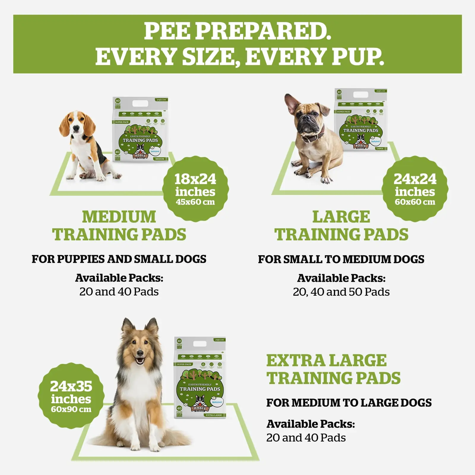 Pogi's Pet Supplies PPPADSLG40 ühekordsed treeningalused pakend ja tarvikud 8