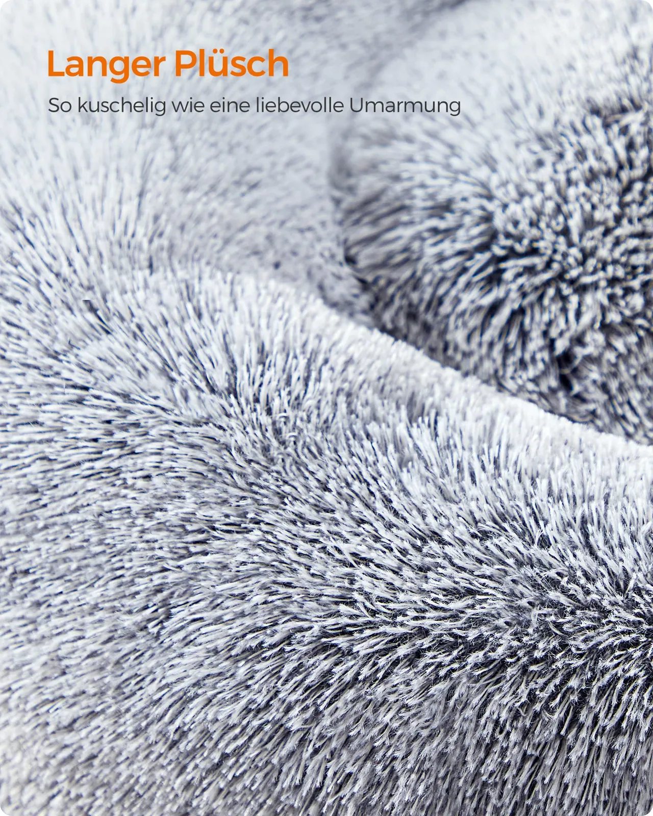 4 cm pikk ombré-hall plüüs lähivaates