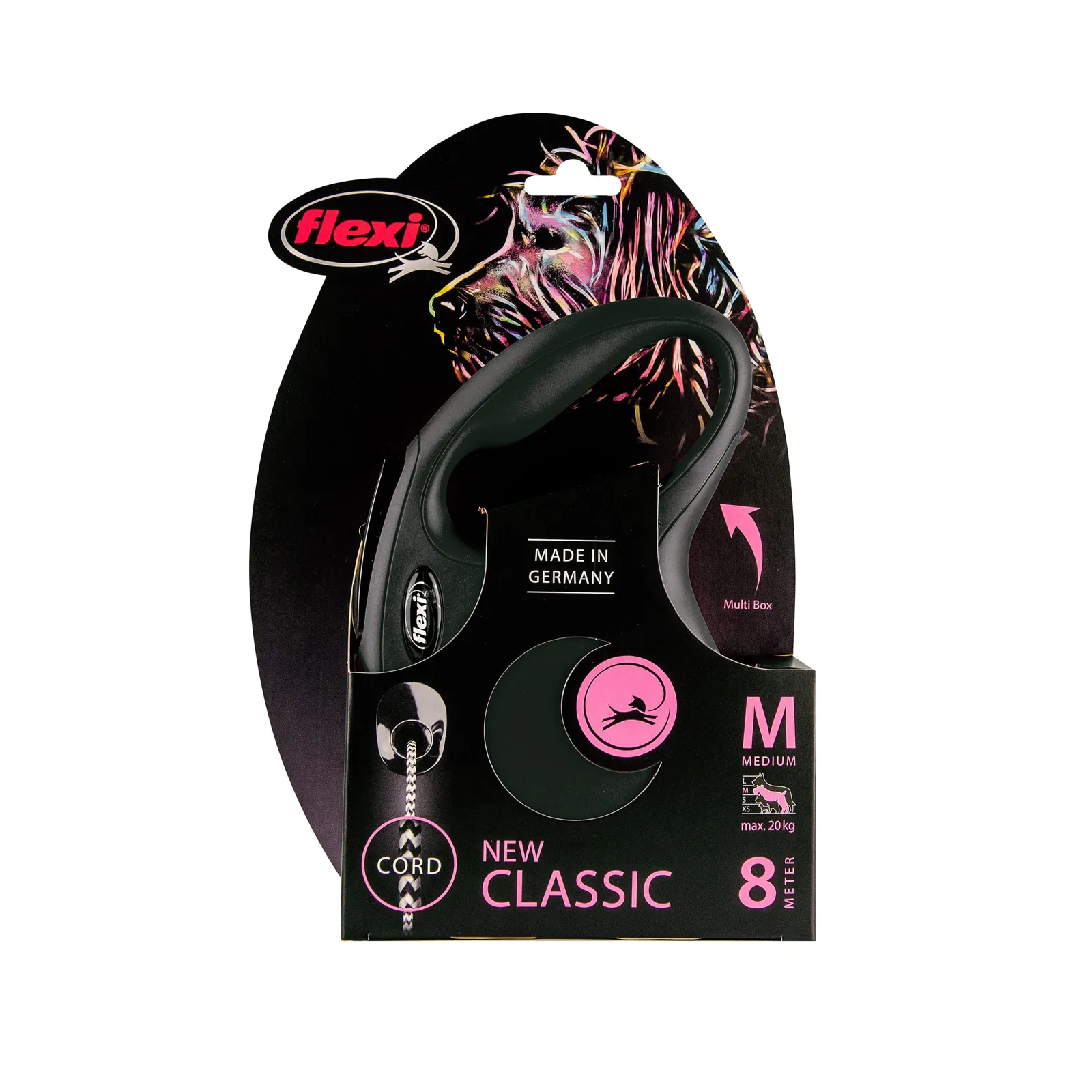 flexi New Classic M 8 m rihm originaalpakendis, kuni 20 kg