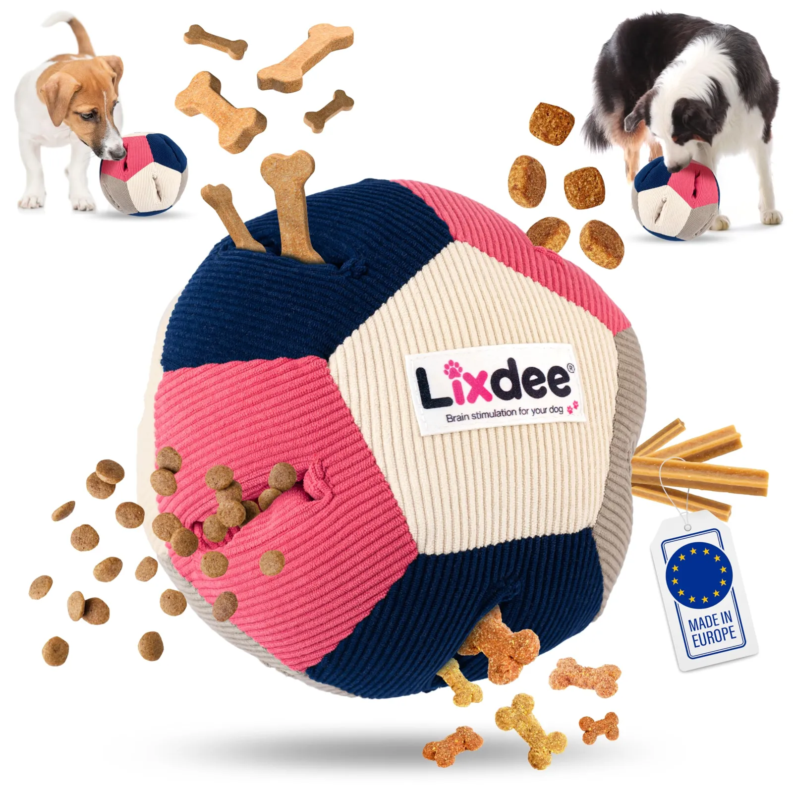 Lixdee DEE.BOL nuusutuspall koerale, taskutest paistavad maiused