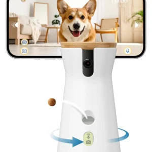 Furbo 360° lemmiklooma kaamera ja telefonis otsepilt koerast
