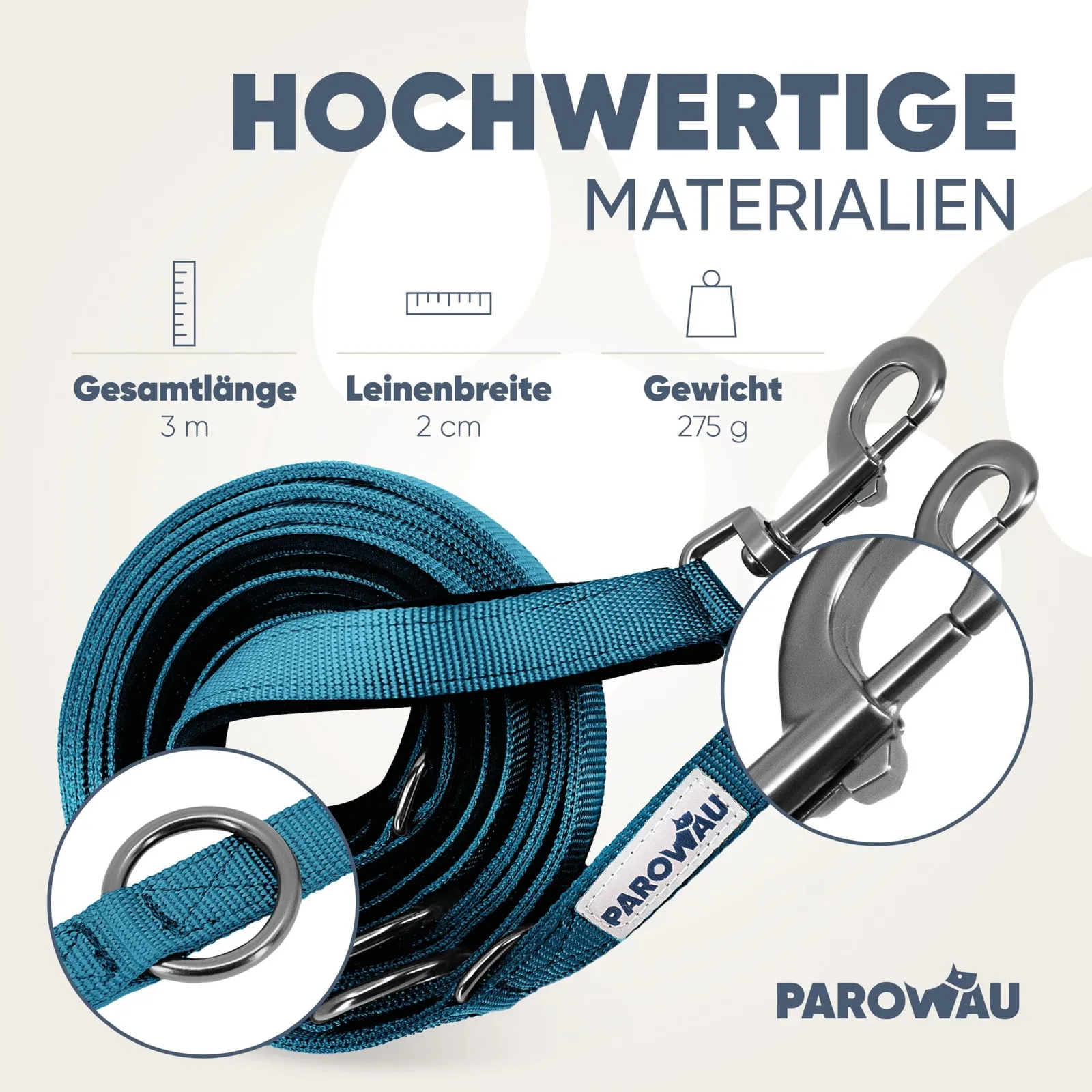 Rihma andmed: pikkus 3 m, laius 2 cm, kaal 275 g