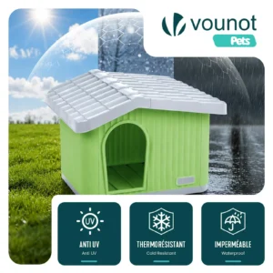VOUNOT roheline plastist kassimaja murul